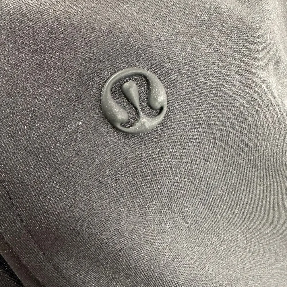 Lululemon Pants Women XL Black Luxtreme Mid Rise Straight Leg Trouser Drawstring